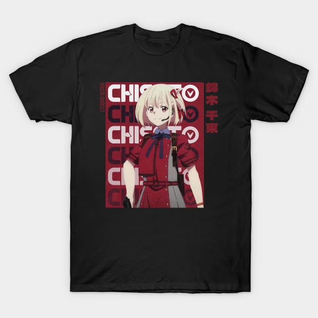 Chisato Nishikigi Lycoris Recoil T-Shirt by TaivalkonAriel